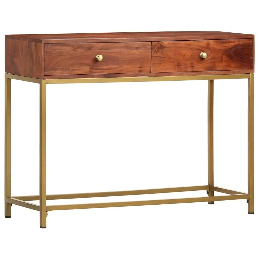 Wooden Console Table Sideboard Storage 100x35x76 cm Brown
