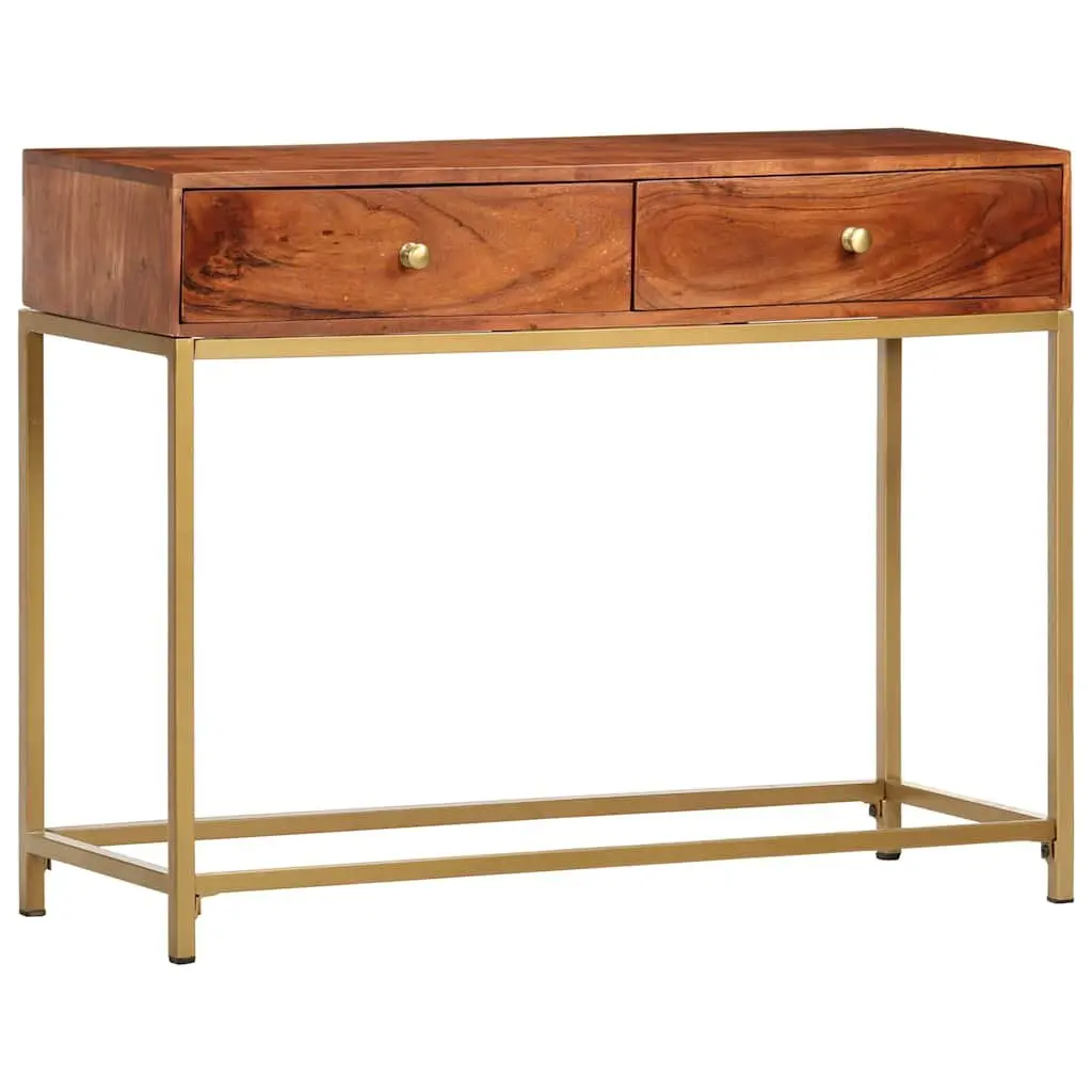 Wooden Console Table Sideboard Storage 100x35x76 cm Brown