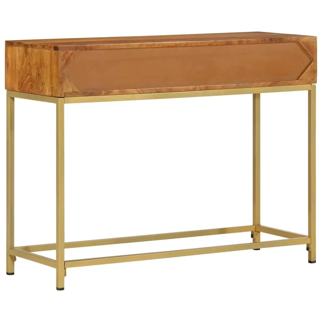 Wooden Console Table Sideboard Storage 100x35x76 cm Brown