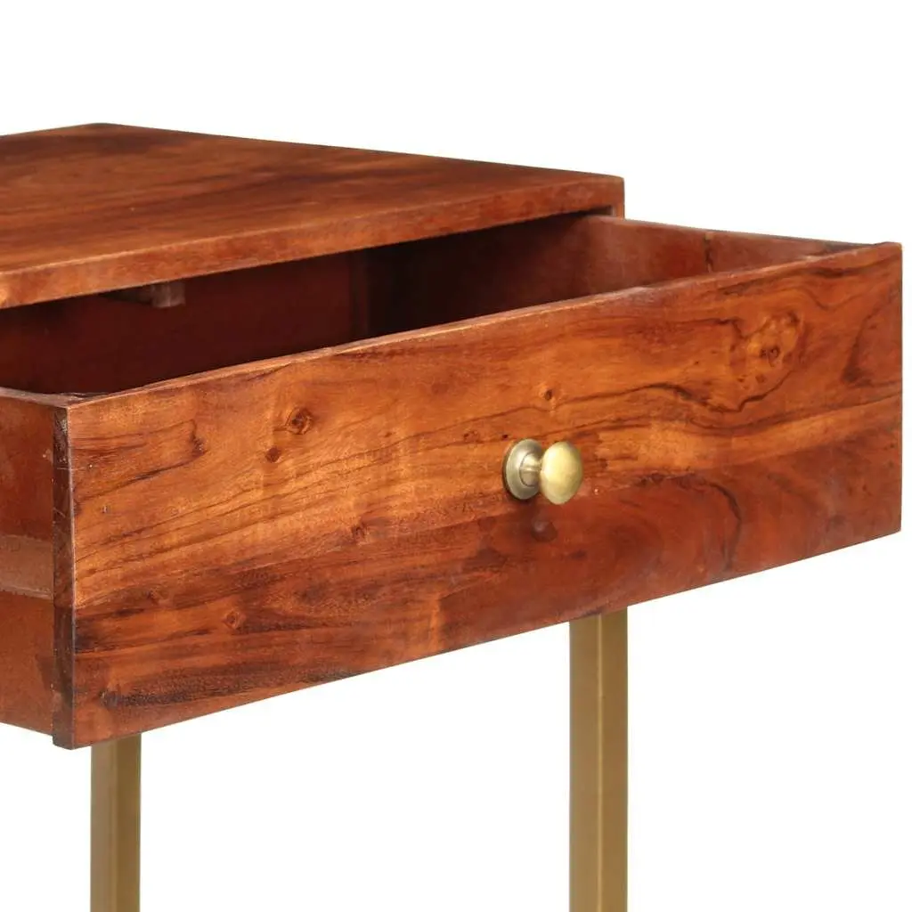 Wooden Console Table Sideboard Storage 100x35x76 cm Brown