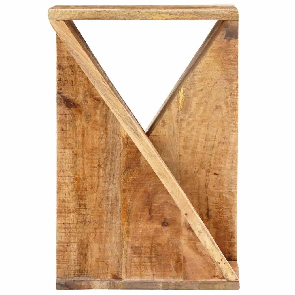 Solid Wood Mango Side Table Accent End Table Nightstand Stool 35x35x55 cm Brown
