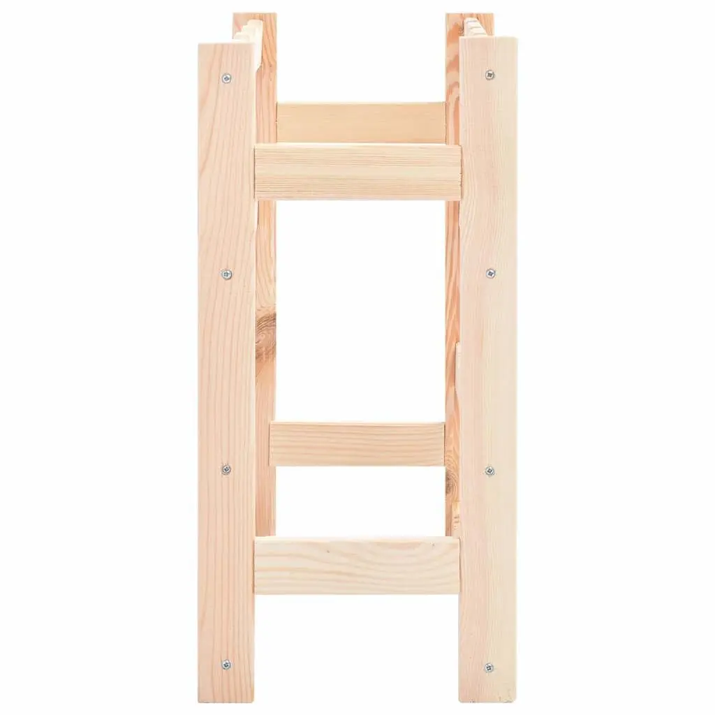 Wine Rack Solid Wood Storage Display Holder 16 Bottles Beige