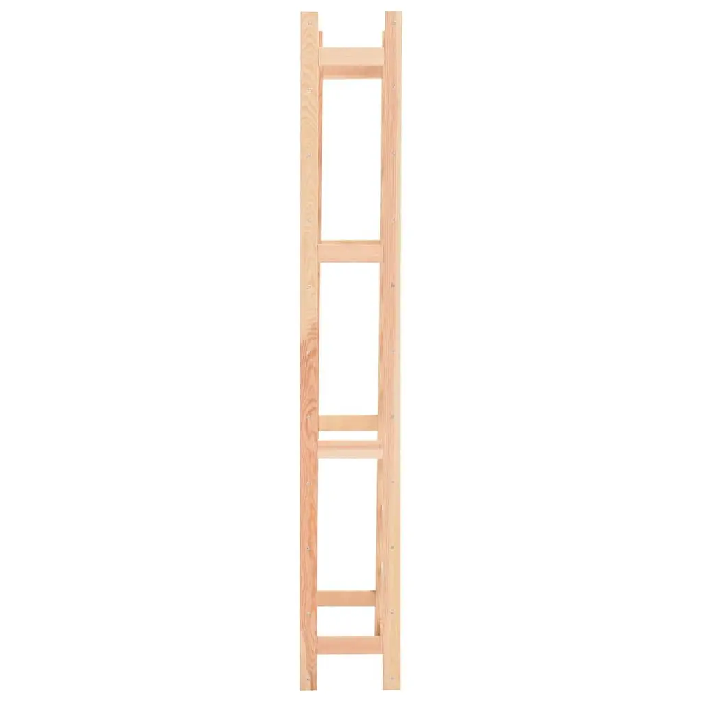 Wine Rack Storage Display Cabinet Solid Wood 77 Bottle Beige