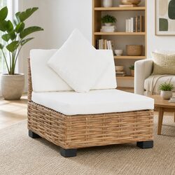 Reliable Armless Outdoor Sectional Sofa with Cushions
