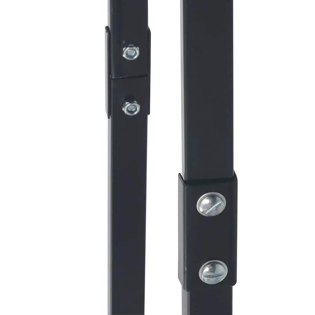 Firewood Rack Log Storage Holder Steel 100cm Black