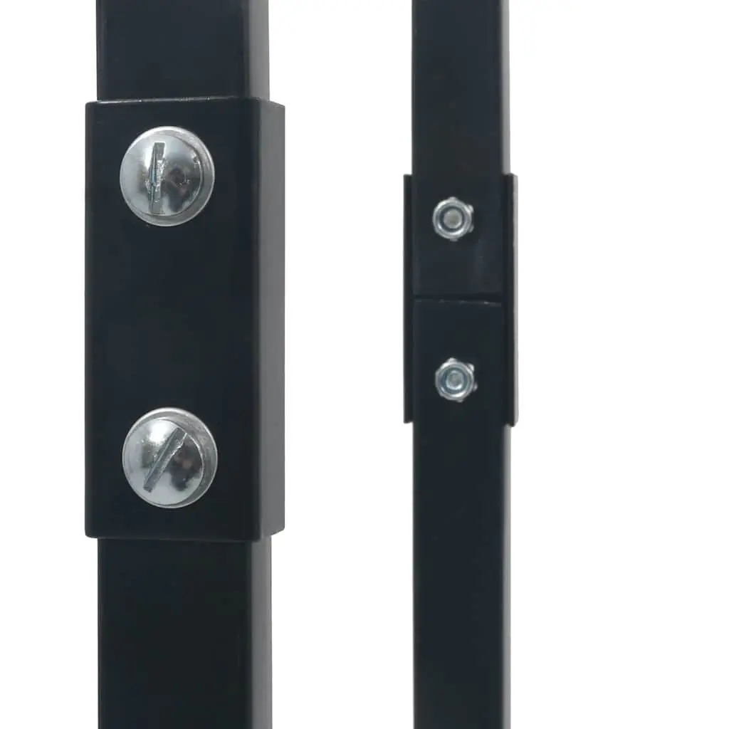 Firewood Rack Log Storage Holder Tall Black Steel