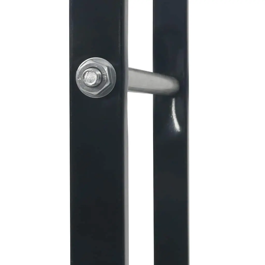 Firewood Rack Log Storage Holder Tall Black Steel