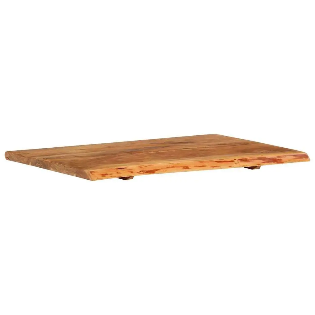 Bathroom Vanity Top Solid Acacia Wood Countertop Rustic Sink Worktop 80x52cm