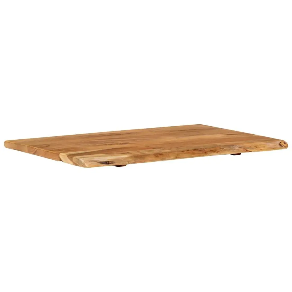 Bathroom Vanity Top Solid Acacia Wood Countertop Rustic Sink Worktop 80x52cm