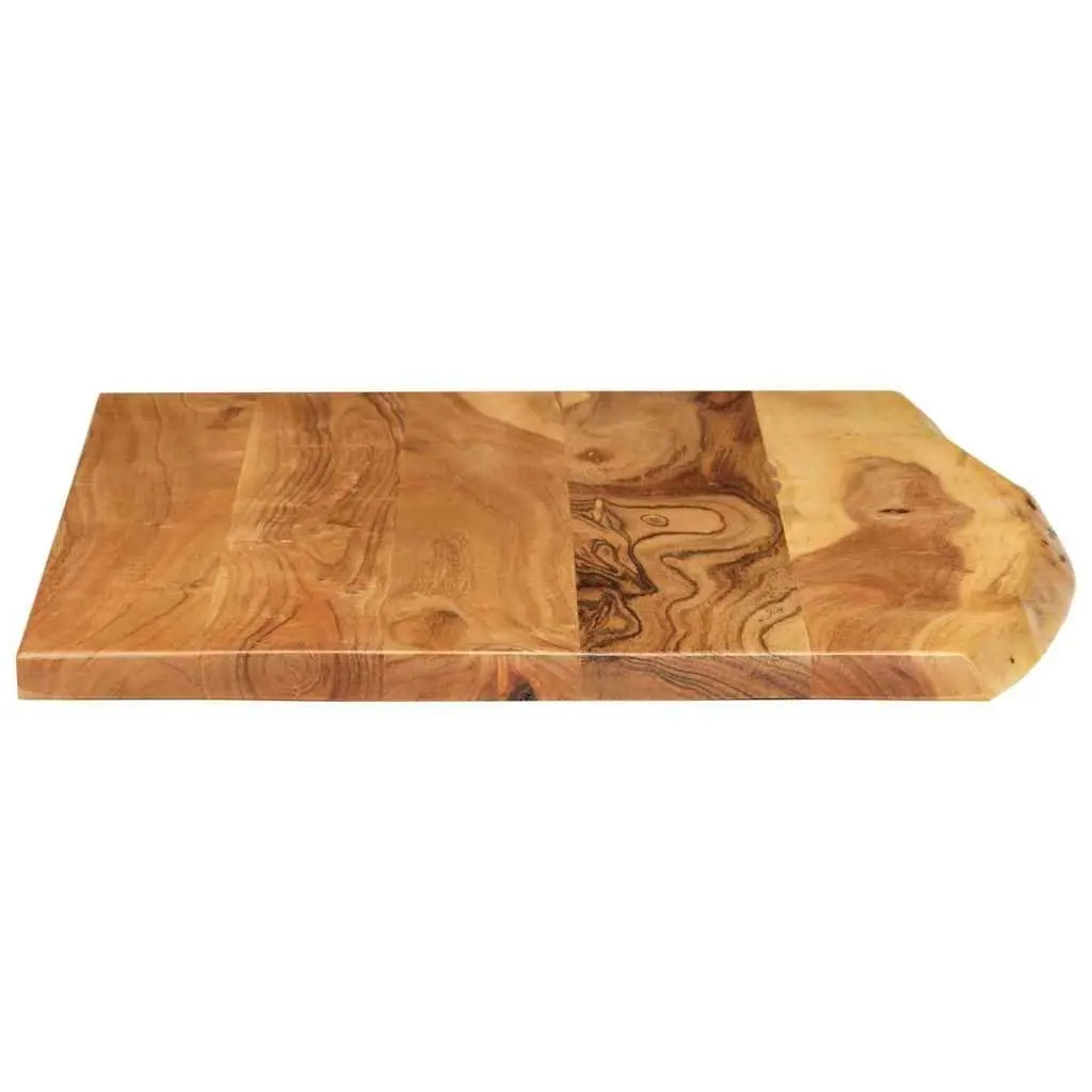 Bathroom Vanity Top Solid Acacia Wood Countertop Rustic Sink Worktop 80x52cm