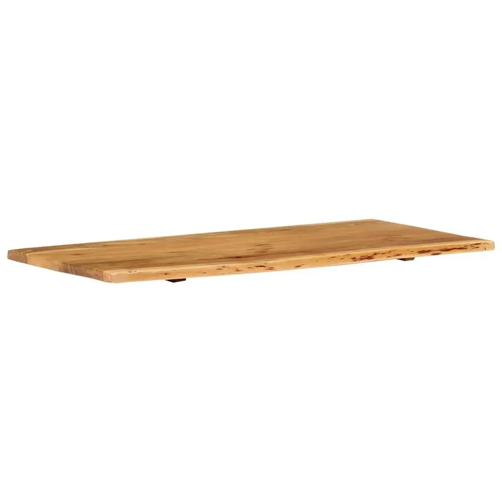 Bathroom Vanity Top Solid Acacia Wood Countertop Rustic Live Edge Worktop 114cm