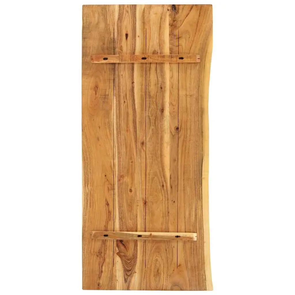 Bathroom Vanity Top Solid Acacia Wood Countertop Rustic Live Edge Worktop 114cm