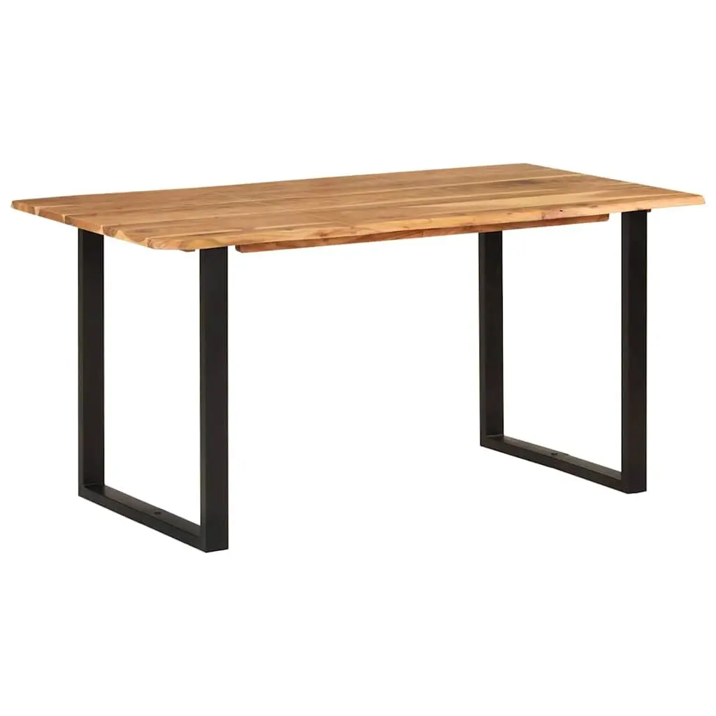 Dining Table 154x80x76 cm Kitchen Furniture Industrial Rustic Style Solid Wood