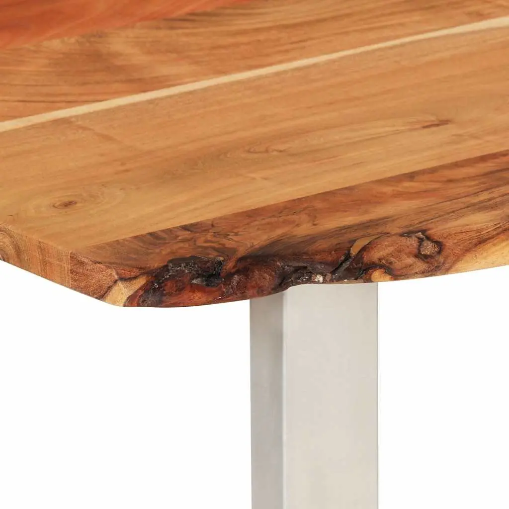 Dining Table Kitchen Dining Room 180x90x76cm Brown Solid Wood
