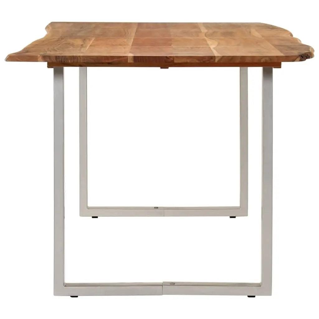 Dining Table Kitchen Dining Room 180x90x76cm Brown Solid Wood