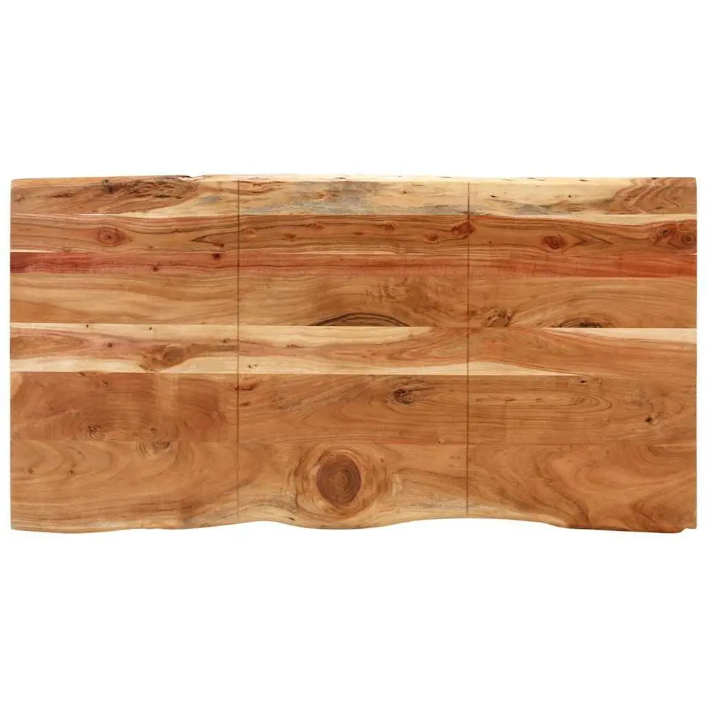 Dining Table Industrial Rustic 154x80x76cm Solid Acacia Wood Brown