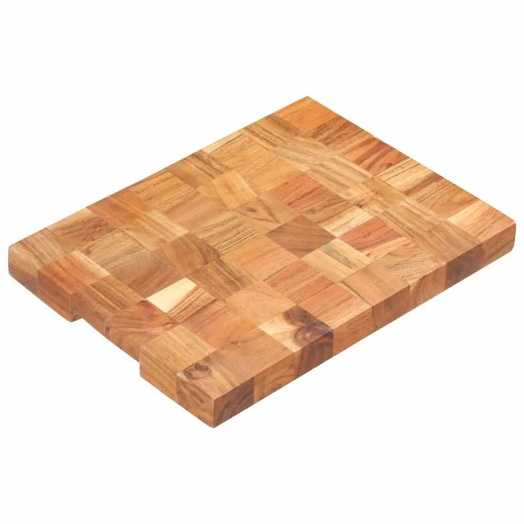Chopping Board Solid Wood Kitchen Cutting Board 40x30x3.8 cm Brown