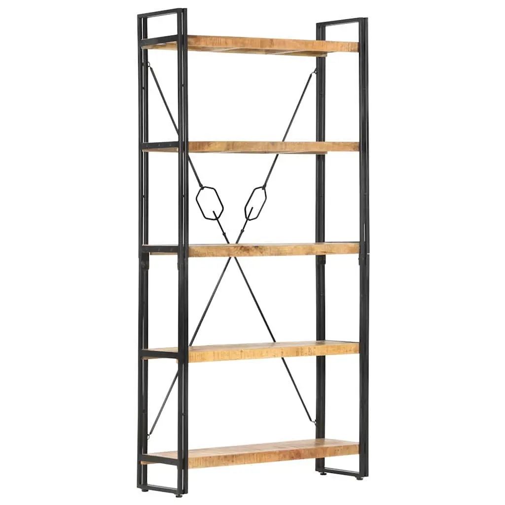 5-Tier Bookcase Made from Solid Mango Wood