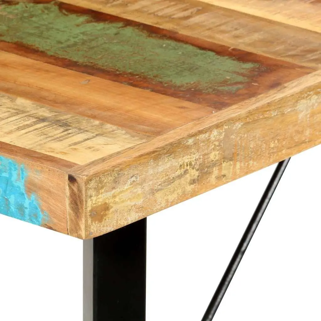 Bar Table Industrial Dining Kitchen 180x70x107 cm Brown Solid Reclaimed Wood