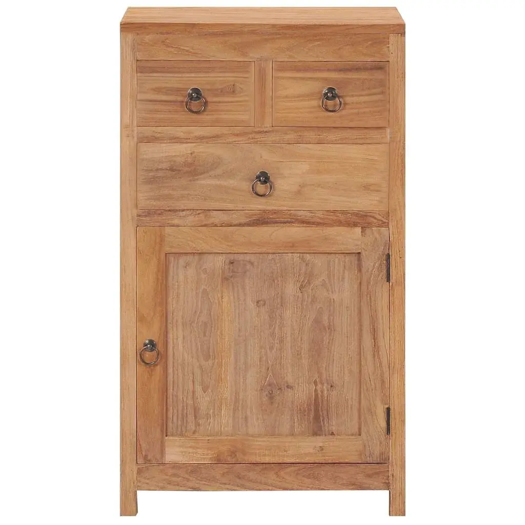 Sideboard Cabinet Storage 50x30x90 cm Solid Teak Wood Rustic Brown