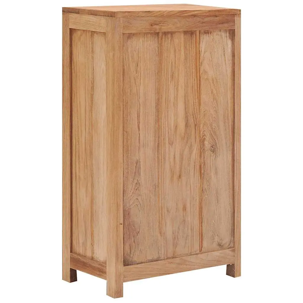 Sideboard Cabinet Storage 50x30x90 cm Solid Teak Wood Rustic Brown