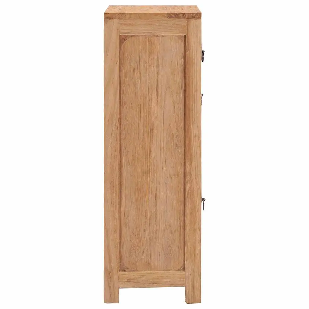 Sideboard Cabinet Storage 50x30x90 cm Solid Teak Wood Rustic Brown