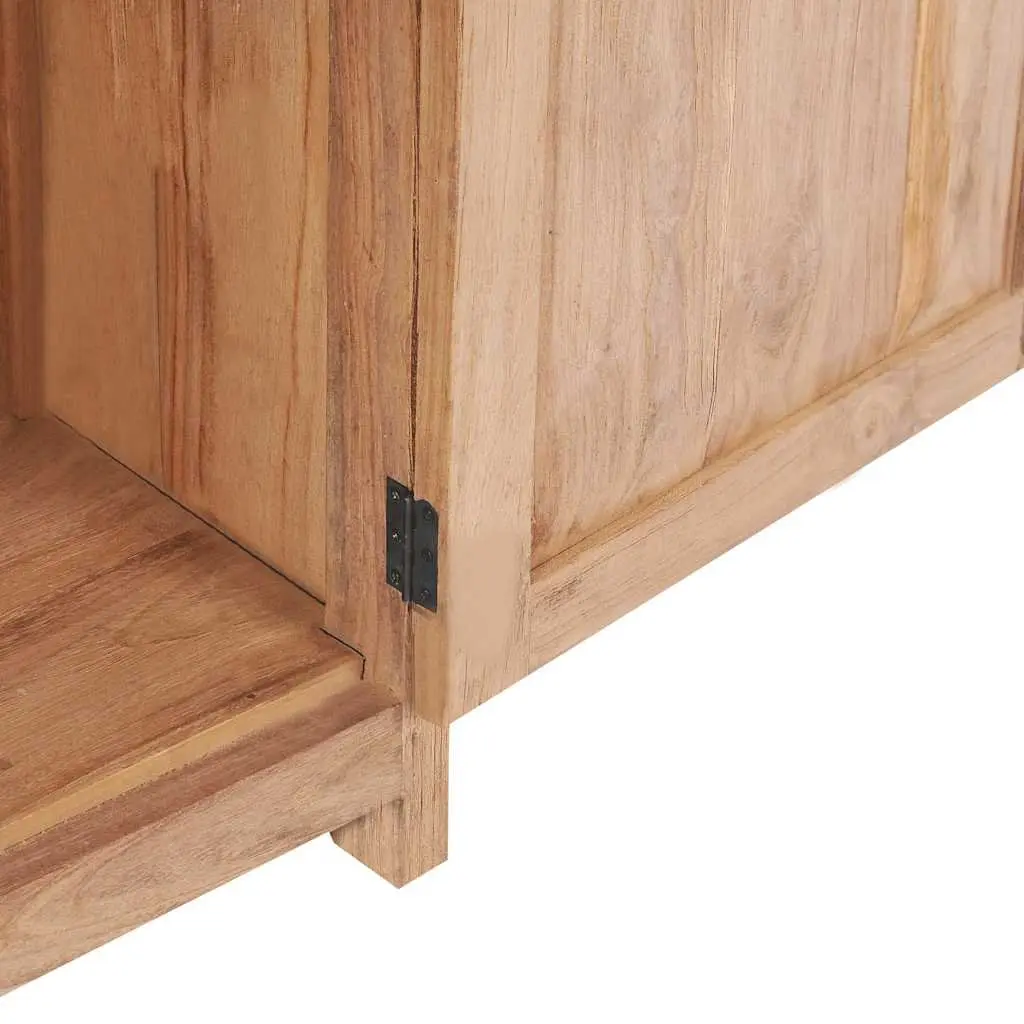 Sideboard Cabinet Storage 50x30x90 cm Solid Teak Wood Rustic Brown