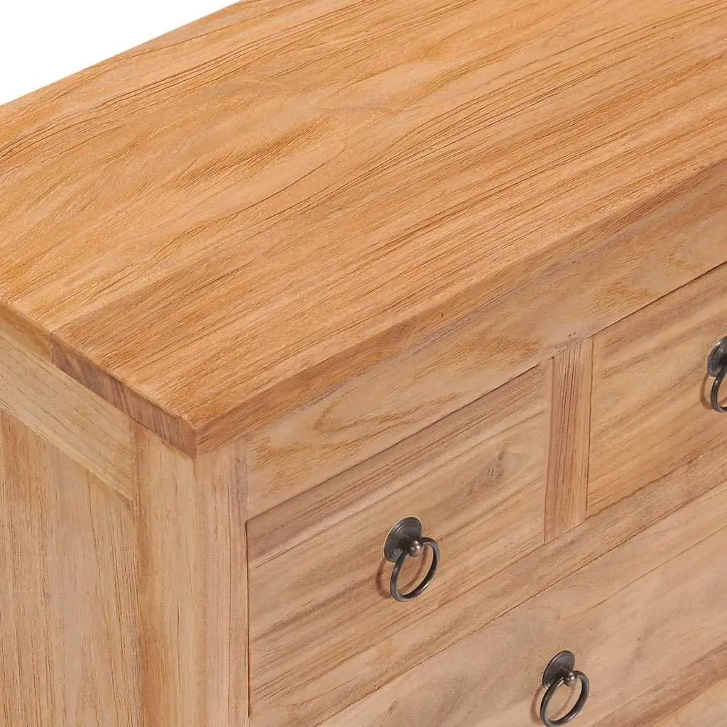 Sideboard Cabinet Storage 50x30x90 cm Solid Teak Wood Rustic Brown