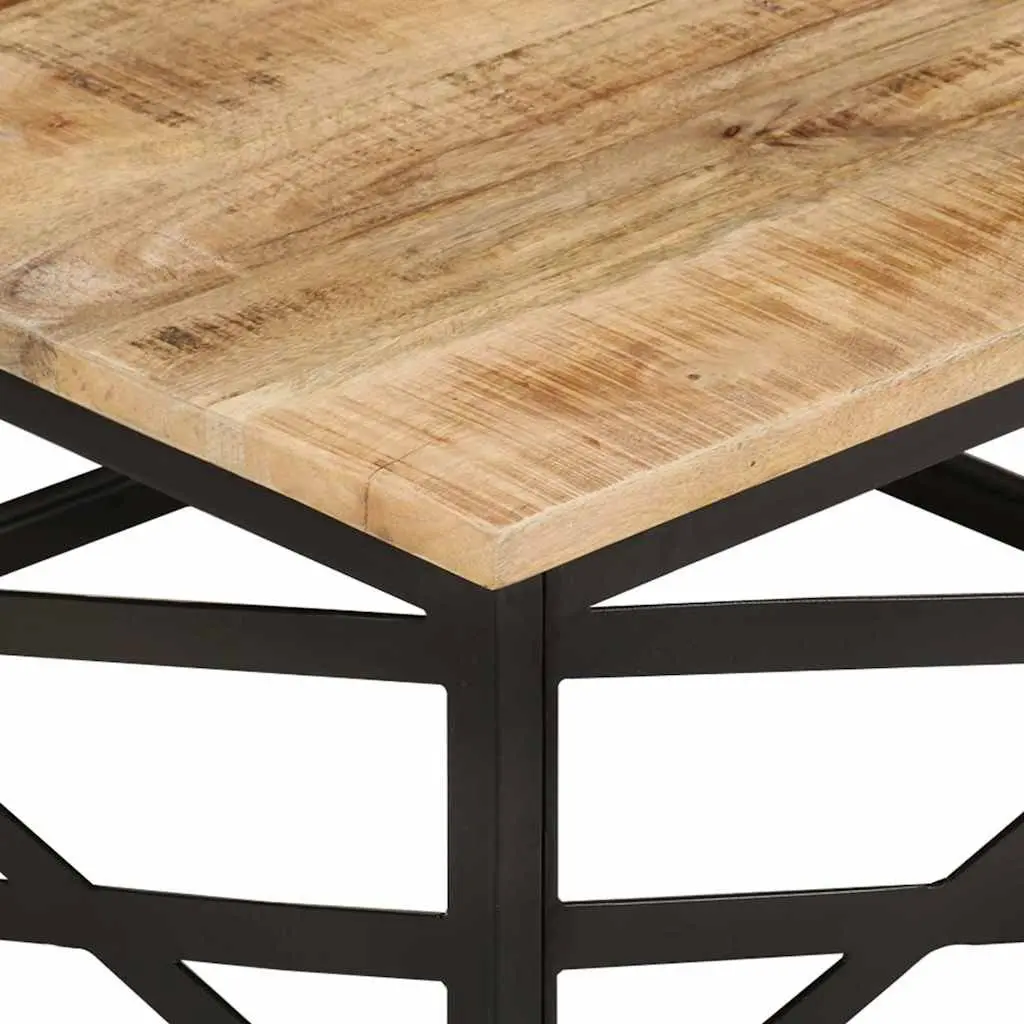 Coffee Table 68x68x35 cm Solid Mango Wood Brown Living Room Accent Furniture