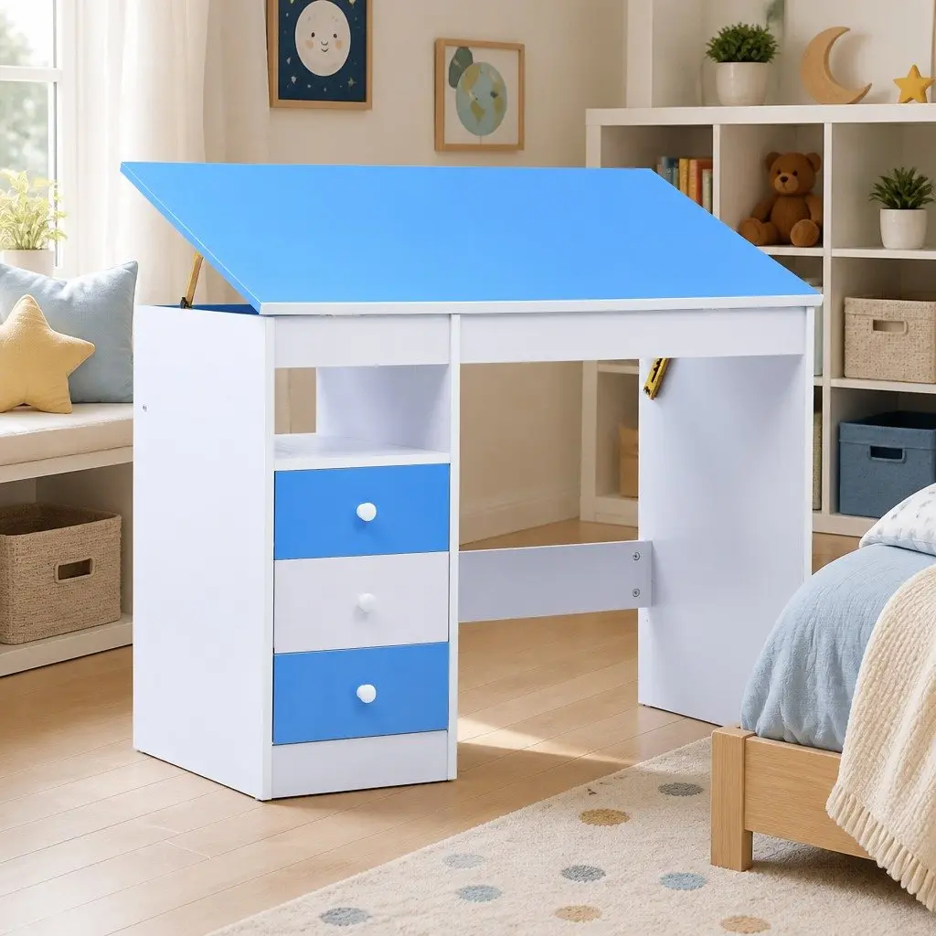 Children's Art & Drafting Table for Study and Play