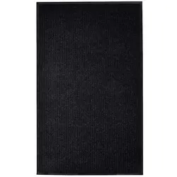 Reliable Black Door Mat 117x220 cm with Practical Features