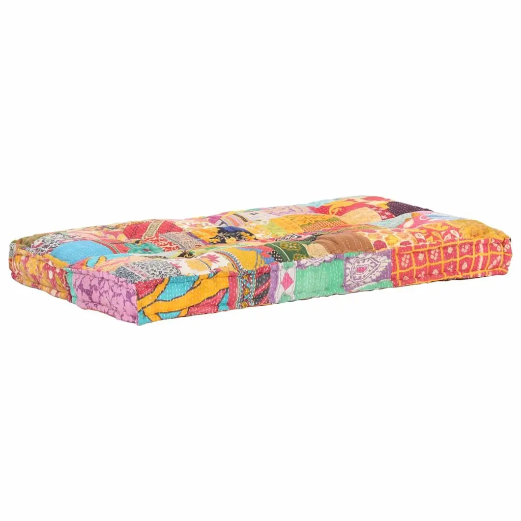 Pallet Sofa Cushion Comfort Multicolour Patchwork Fabric Soft Padding
