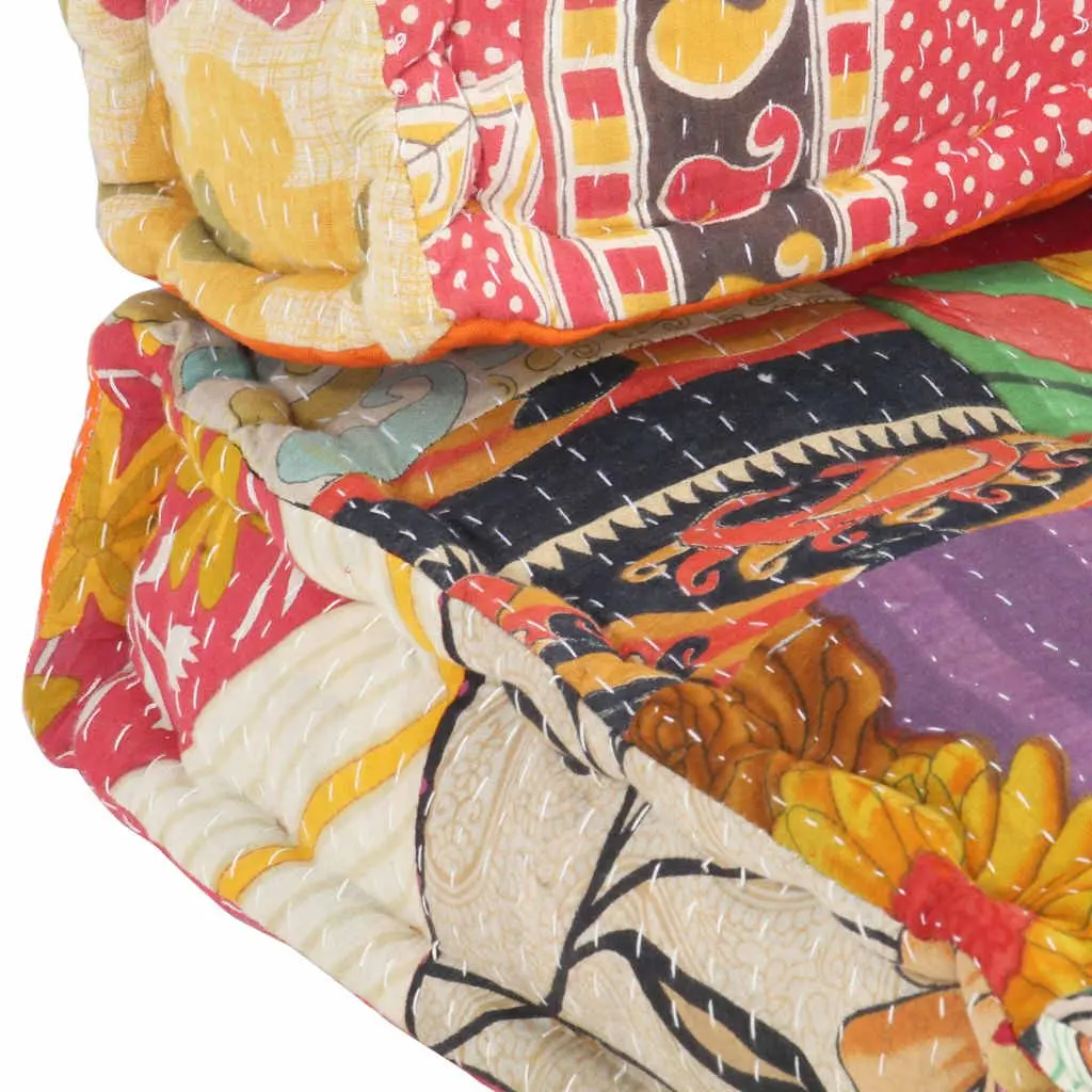 Pallet Sofa Cushion Comfort Multicolour Patchwork Fabric Soft Padding