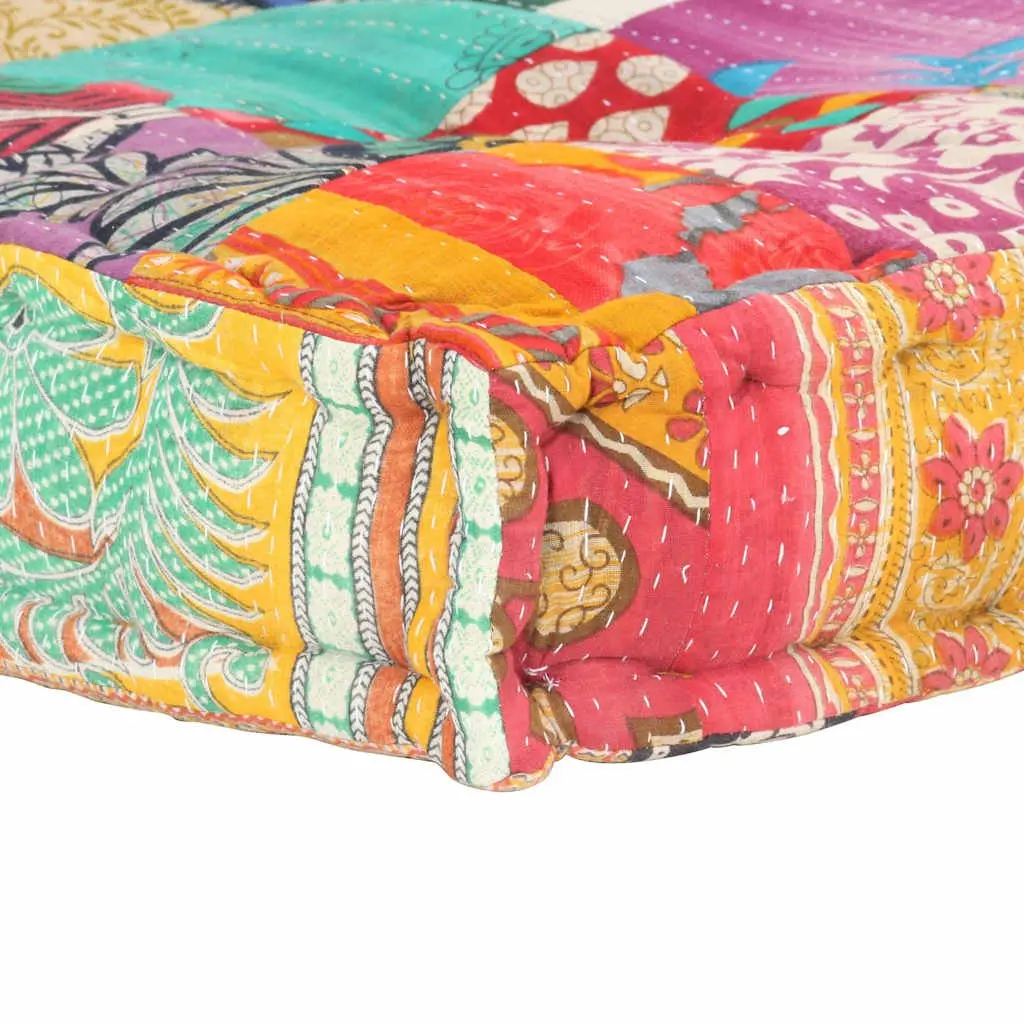 Pallet Sofa Cushion Comfort Multicolour Patchwork Fabric Soft Padding