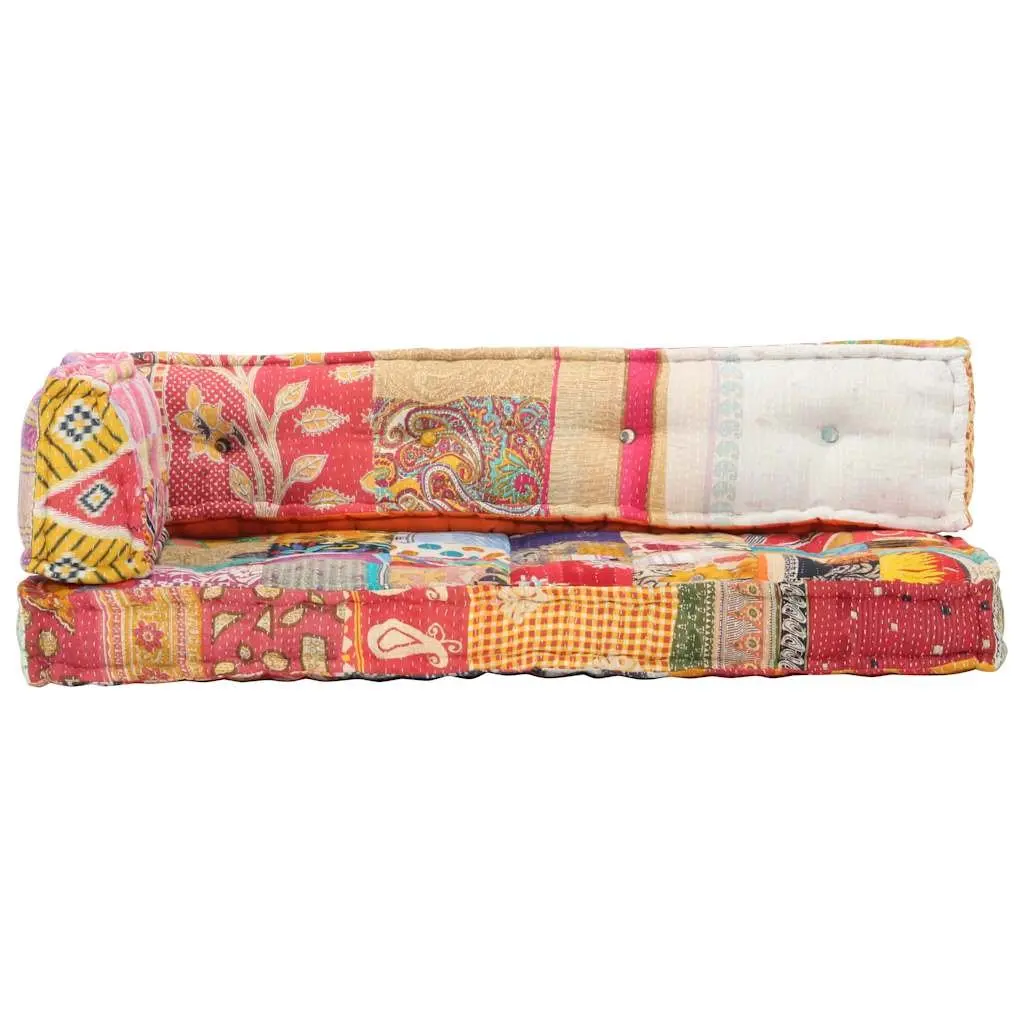 Pallet Sofa Cushion Comfort Multicolour Patchwork Cotton Fabric
