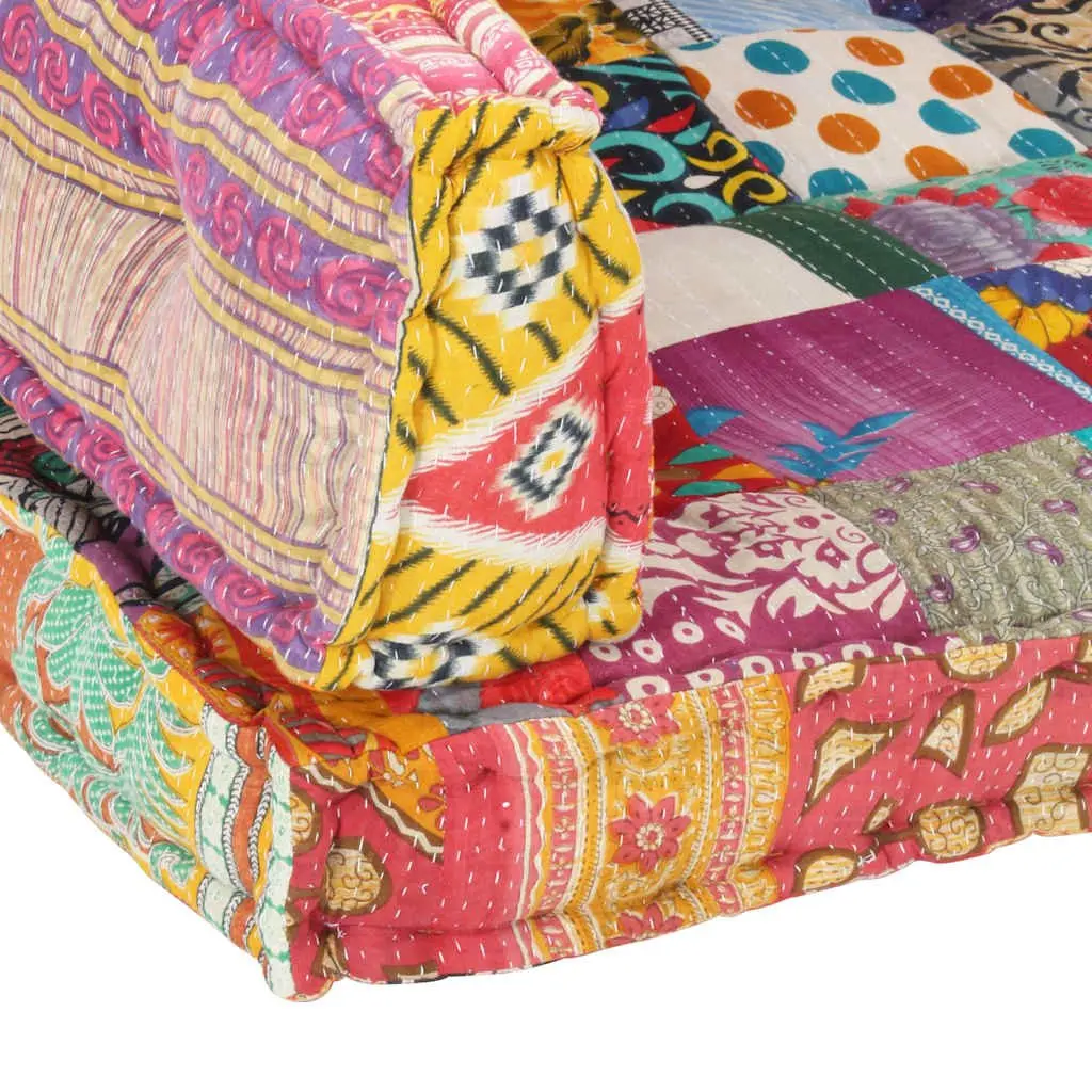 Pallet Sofa Cushion Comfort Multicolour Patchwork Cotton Fabric