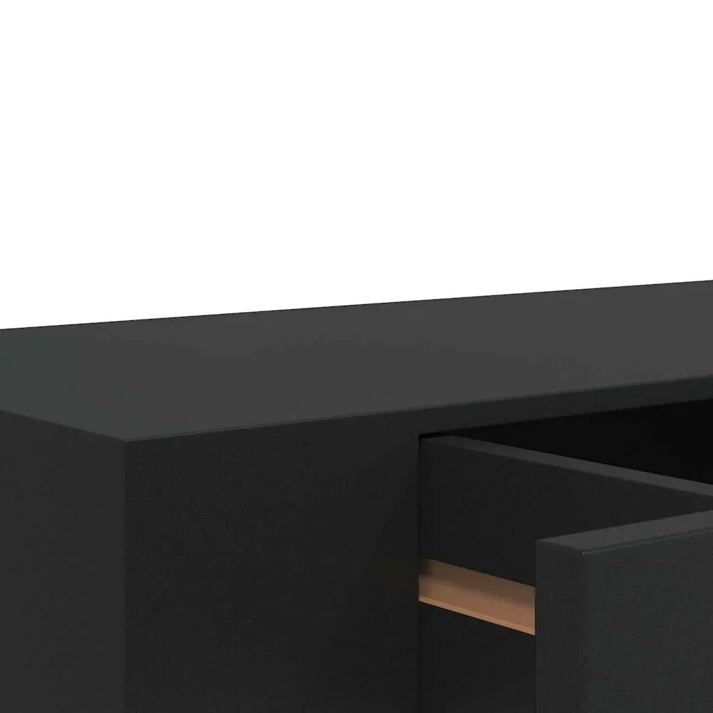 Floating Wall Shelf Display Storage Organizer Black 48x25x8 cm
