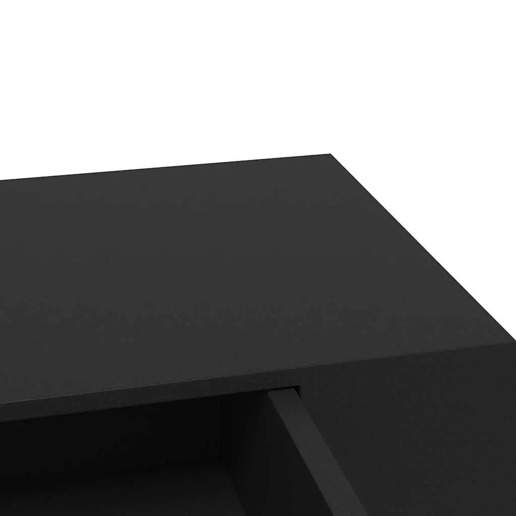 Floating Wall Shelf Display Storage Organizer Black 48x25x8 cm