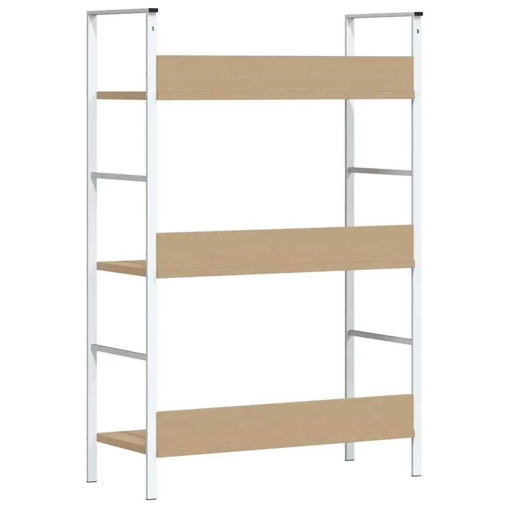 3-Layer Book Shelf Brown Engineered Wood Standing Cabinet Storage Display Rack