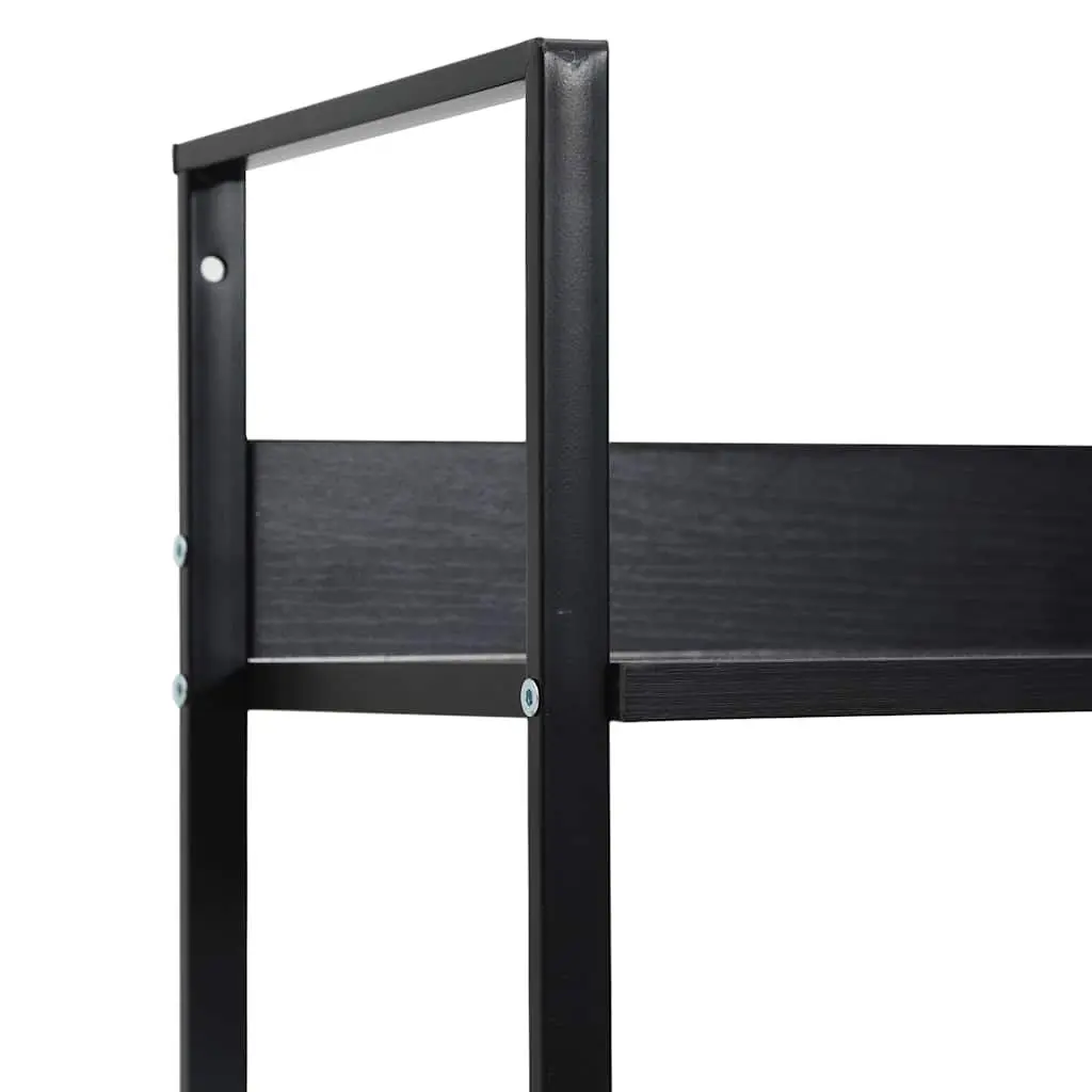 5-Layer Book Shelf Black Standing Cabinet Storage Display Rack Bookcase