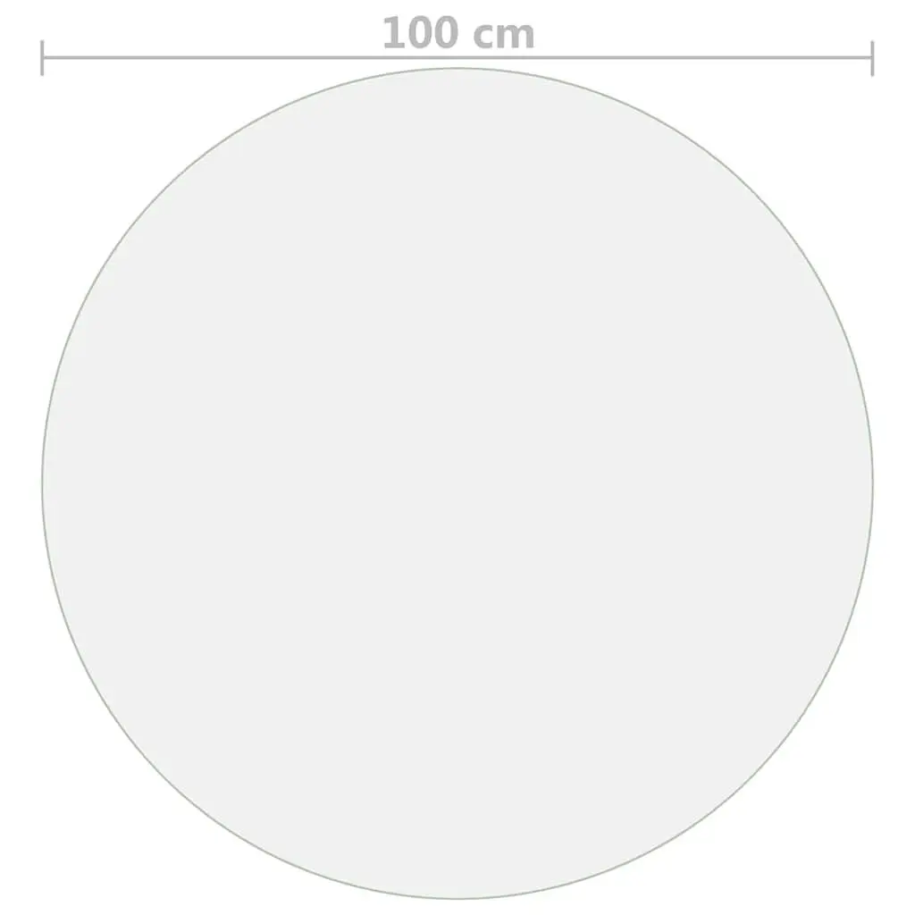 Transparent PVC Film Round Table Protector for Dining Room Furniture 100cm