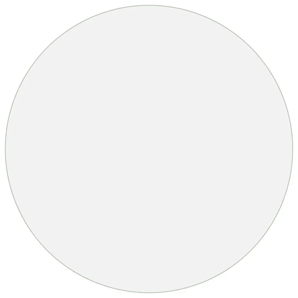 Round Table Protector Transparent 110cm Waterproof Soft PVC for Dining Room Living Room Office