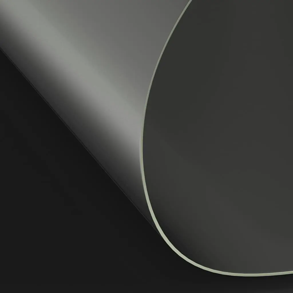 Transparent PVC Film Round Table Protector 110cm for Dining Living Room Furniture
