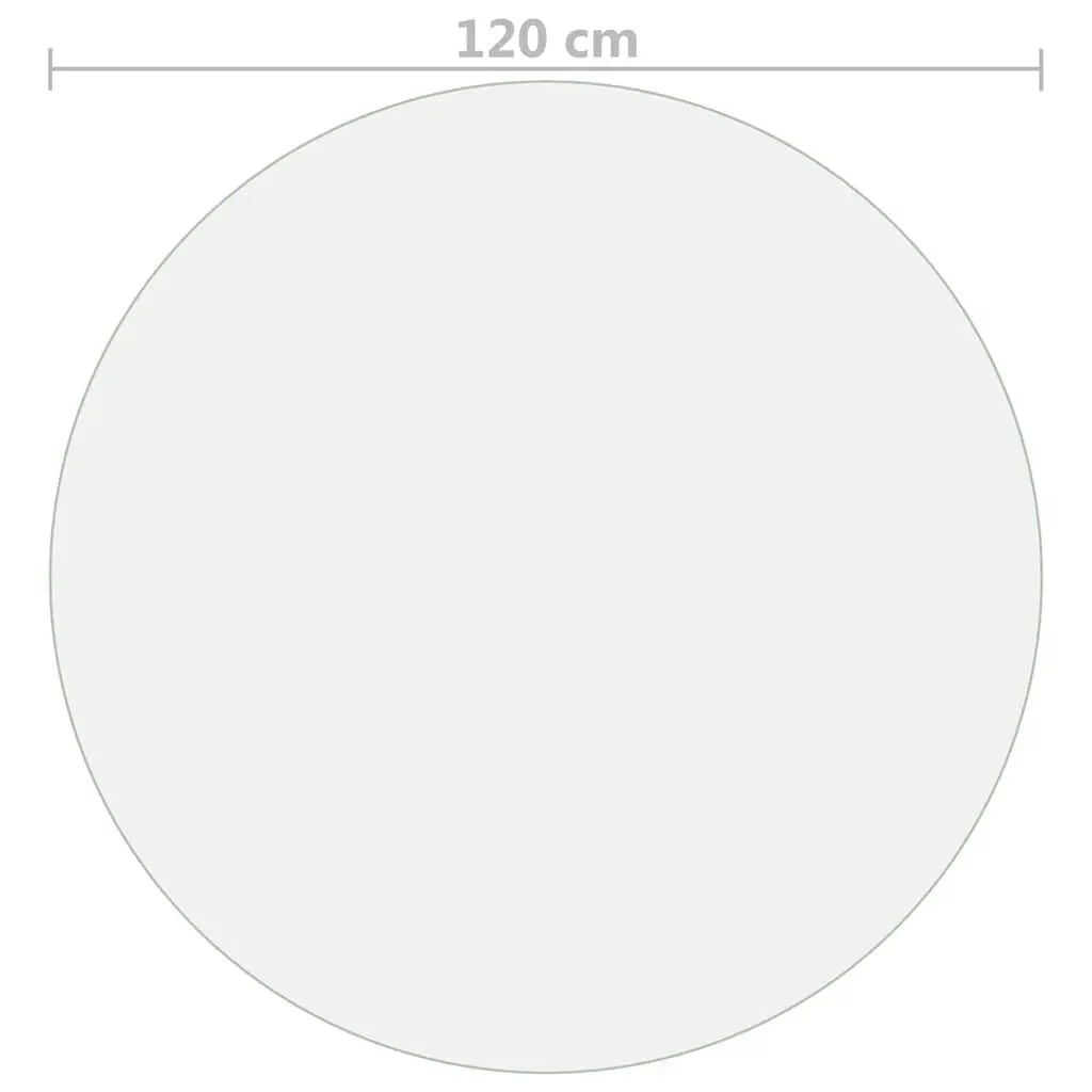 Round Table Protector 120cm Transparent PVC Waterproof Furniture Protection Film