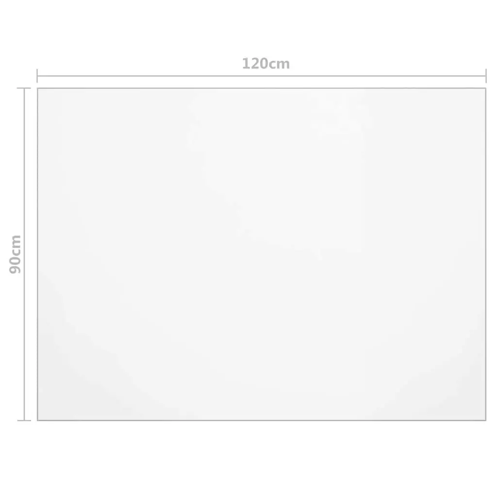 Table Protector Film Rectangle 120x90cm Waterproof Transparent PVC Furniture Guard