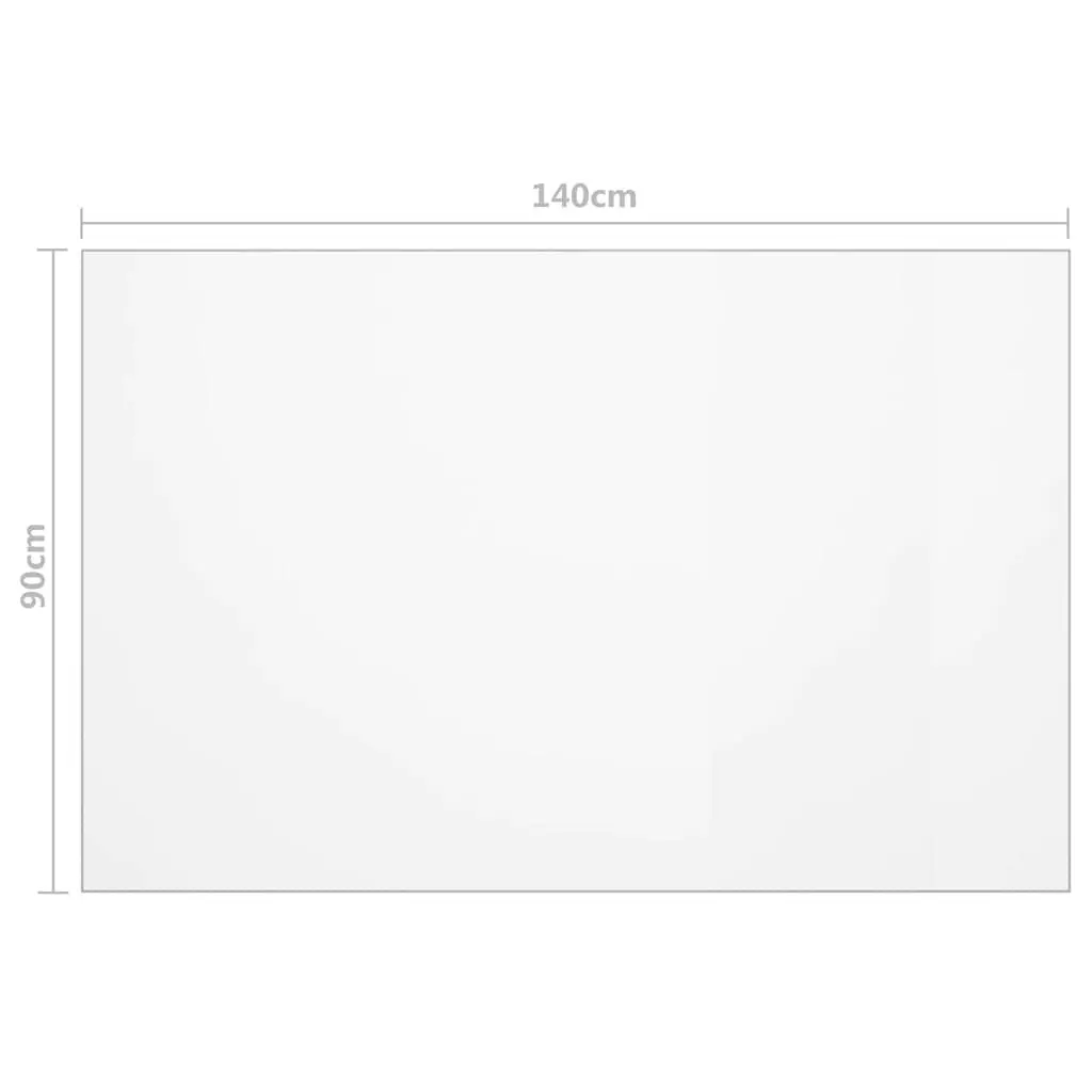 Table Protector Transparent Waterproof PVC Film 140x90 cm