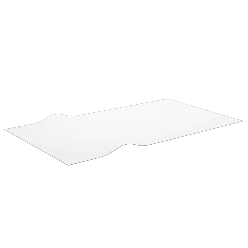 Table Protector Film Transparent Rectangular 180 x 90 cm PVC Waterproof Dining Room Furniture Protection