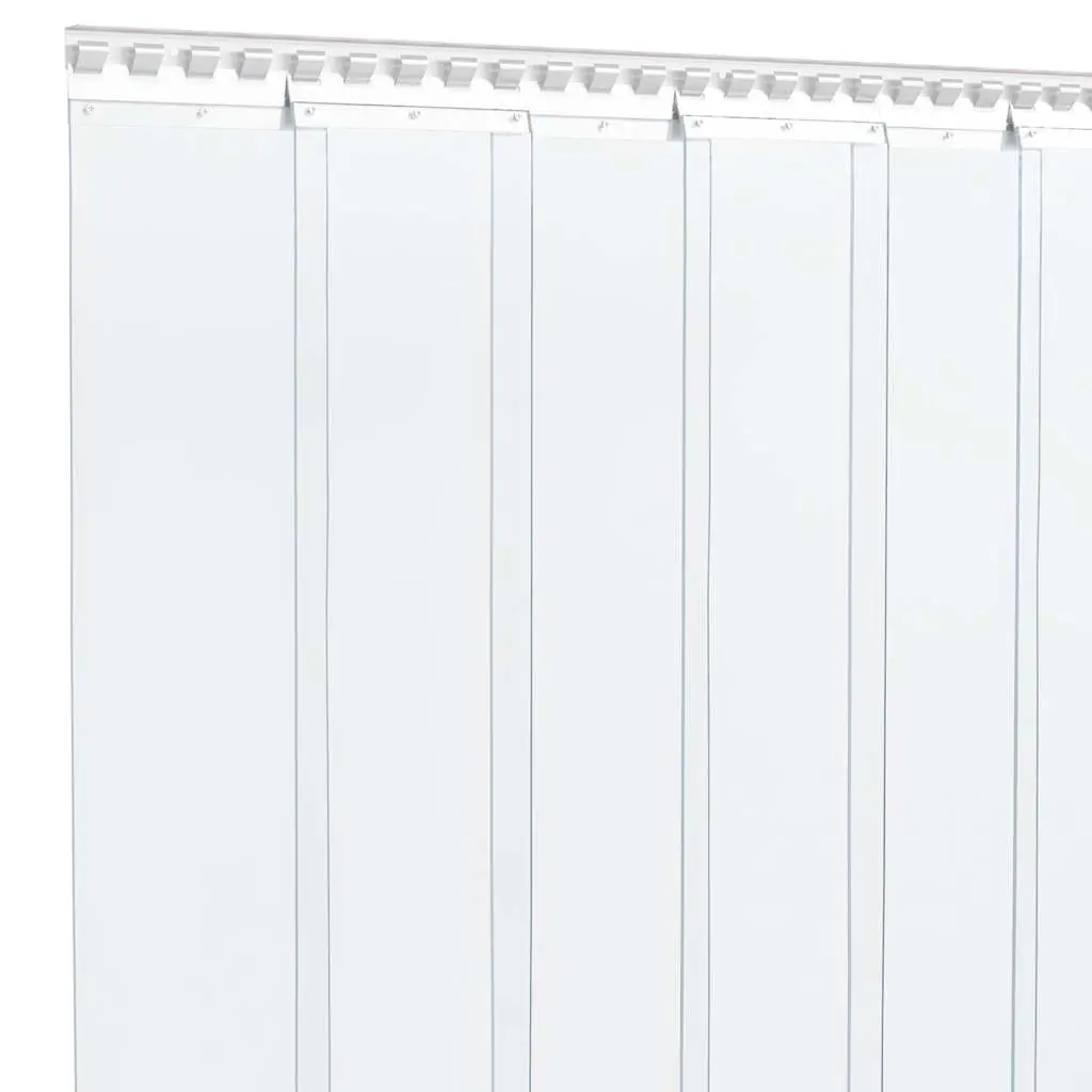 PVC Strip Curtain Roll Dust Protection 300mm Transparent 25m