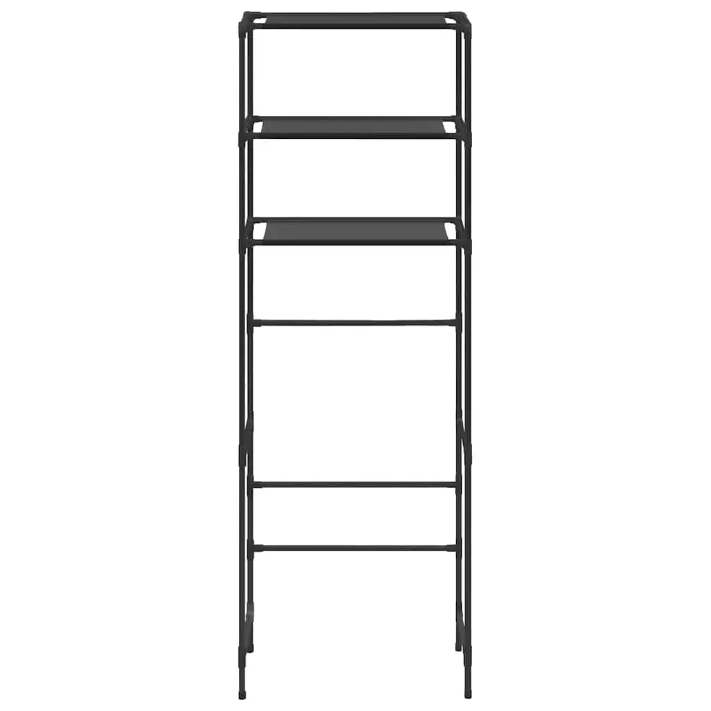 Over Toilet Storage Rack 3-Tier Bathroom Organiser Shelf Unit Black