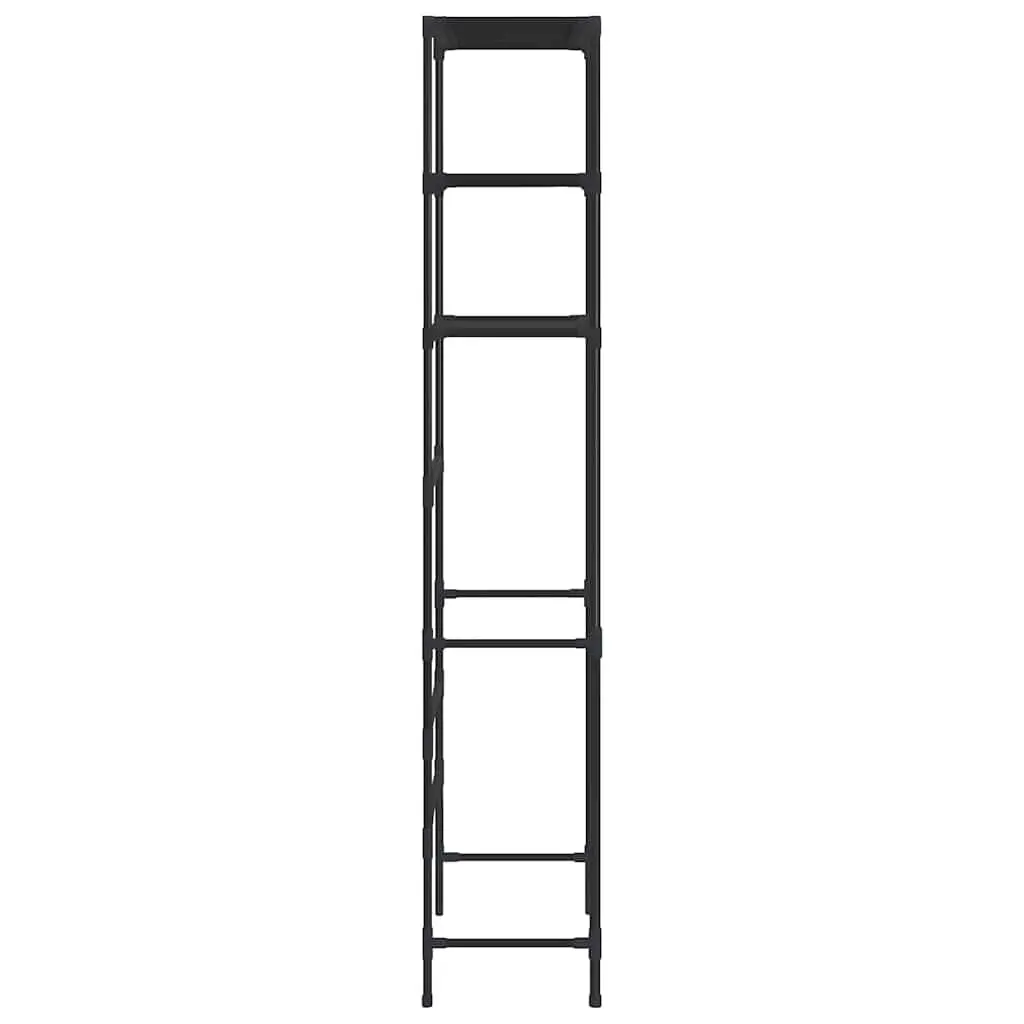 3-Tier Storage Rack Over Laundry Machine Organiser Bathroom Shelving Black